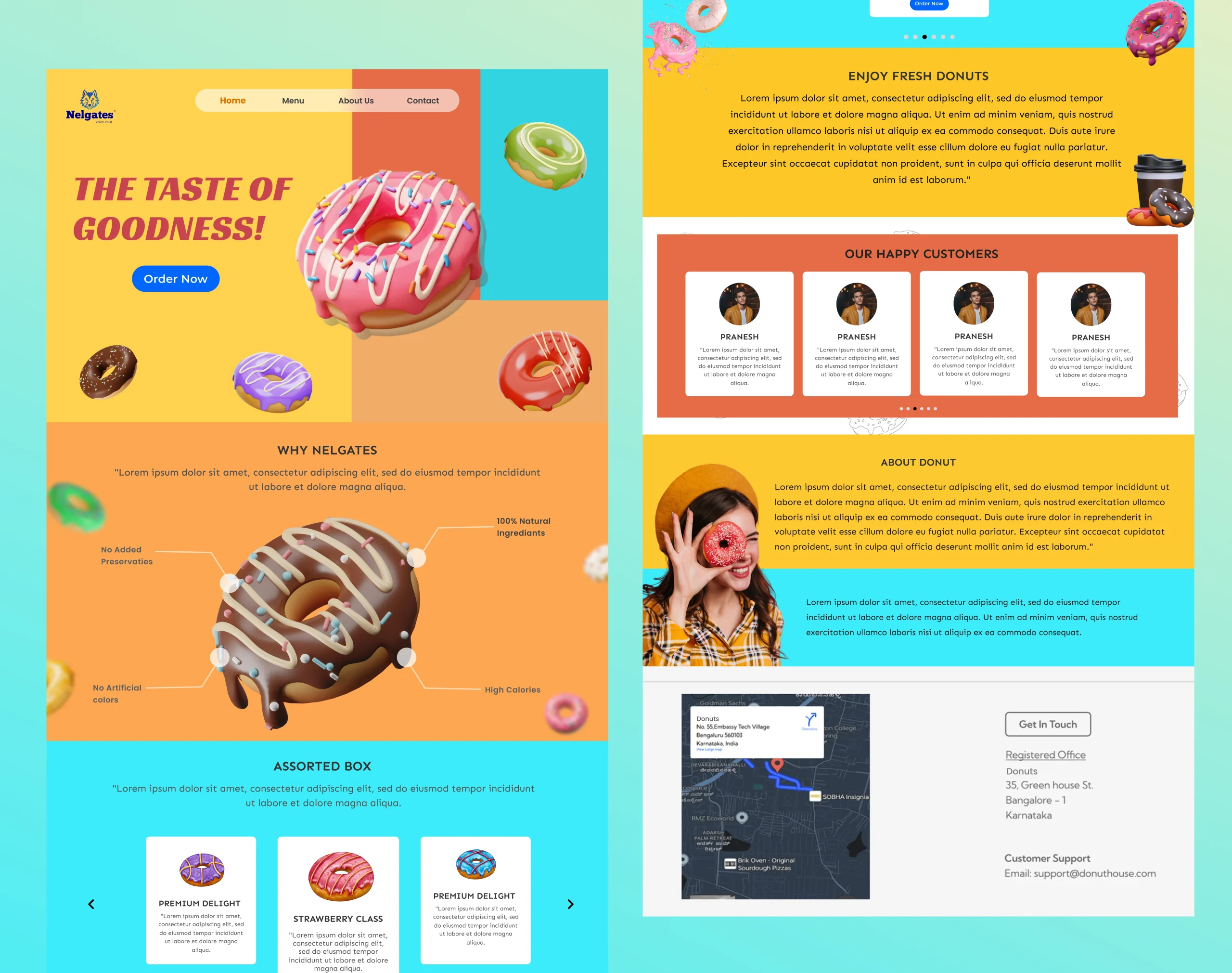 Fresh Donut Store Website