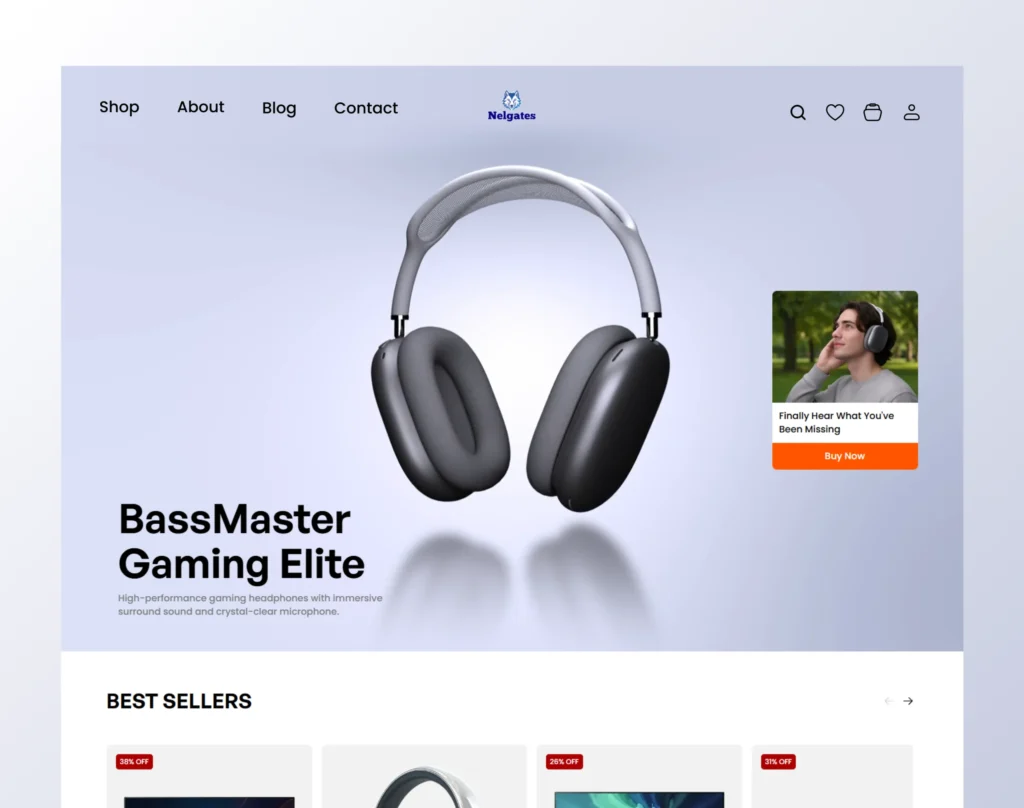 BassMaster Gaming eCommerce Website Design