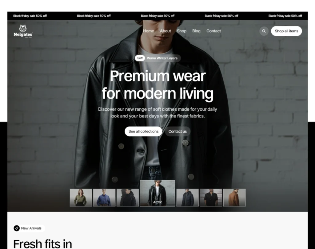 Premium Fashion Ecommerce Website Design