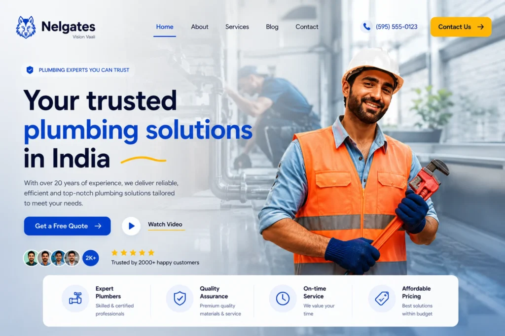Plumbing website design